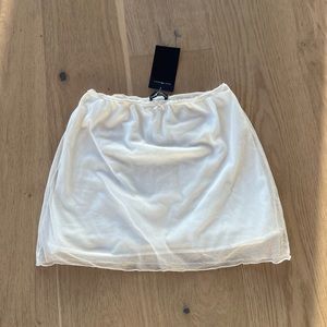 brandy melville white skirt